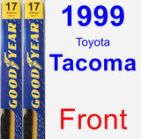 Front Wiper Blade Pack for 1999 Toyota Tacoma - Premium