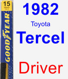 Driver Wiper Blade for 1982 Toyota Tercel - Premium
