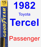 Passenger Wiper Blade for 1982 Toyota Tercel - Premium