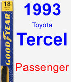 Passenger Wiper Blade for 1993 Toyota Tercel - Premium