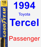 Passenger Wiper Blade for 1994 Toyota Tercel - Premium