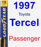 Passenger Wiper Blade for 1997 Toyota Tercel - Premium