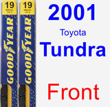 Front Wiper Blade Pack for 2001 Toyota Tundra - Premium
