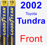 Front Wiper Blade Pack for 2002 Toyota Tundra - Premium