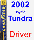 Driver Wiper Blade for 2002 Toyota Tundra - Premium