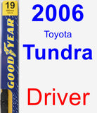 Driver Wiper Blade for 2006 Toyota Tundra - Premium