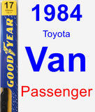 Passenger Wiper Blade for 1984 Toyota Van - Premium