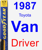 Driver Wiper Blade for 1987 Toyota Van - Premium