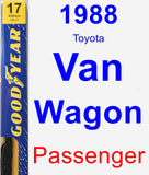 Passenger Wiper Blade for 1988 Toyota Van Wagon - Premium