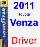 Driver Wiper Blade for 2011 Toyota Venza - Premium