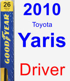 Driver Wiper Blade for 2010 Toyota Yaris - Premium