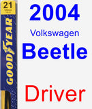 Driver Wiper Blade for 2004 Volkswagen Beetle - Premium