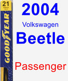 Passenger Wiper Blade for 2004 Volkswagen Beetle - Premium