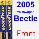 Front Wiper Blade Pack for 2005 Volkswagen Beetle - Premium