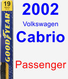 Passenger Wiper Blade for 2002 Volkswagen Cabrio - Premium