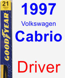 Driver Wiper Blade for 1997 Volkswagen Cabrio - Premium