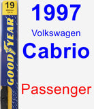 Passenger Wiper Blade for 1997 Volkswagen Cabrio - Premium