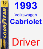 Driver Wiper Blade for 1993 Volkswagen Cabriolet - Premium