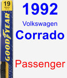 Passenger Wiper Blade for 1992 Volkswagen Corrado - Premium