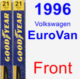 Front Wiper Blade Pack for 1996 Volkswagen EuroVan - Premium