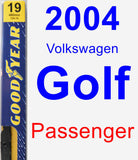 Passenger Wiper Blade for 2004 Volkswagen Golf - Premium