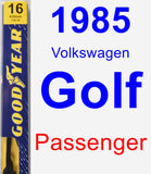 Passenger Wiper Blade for 1985 Volkswagen Golf - Premium