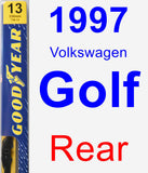 Rear Wiper Blade for 1997 Volkswagen Golf - Premium