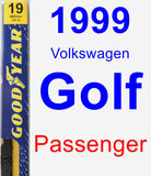 Passenger Wiper Blade for 1999 Volkswagen Golf - Premium