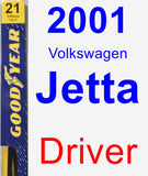 Driver Wiper Blade for 2001 Volkswagen Jetta - Premium