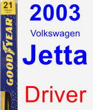 Driver Wiper Blade for 2003 Volkswagen Jetta - Premium