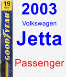 Passenger Wiper Blade for 2003 Volkswagen Jetta - Premium