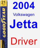 Driver Wiper Blade for 2004 Volkswagen Jetta - Premium