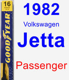 Passenger Wiper Blade for 1982 Volkswagen Jetta - Premium