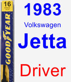 Driver Wiper Blade for 1983 Volkswagen Jetta - Premium