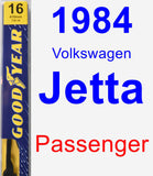 Passenger Wiper Blade for 1984 Volkswagen Jetta - Premium