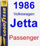 Passenger Wiper Blade for 1986 Volkswagen Jetta - Premium