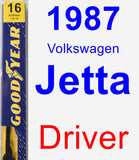 Driver Wiper Blade for 1987 Volkswagen Jetta - Premium