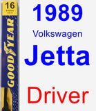 Driver Wiper Blade for 1989 Volkswagen Jetta - Premium