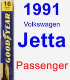 Passenger Wiper Blade for 1991 Volkswagen Jetta - Premium