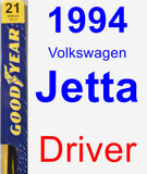 Driver Wiper Blade for 1994 Volkswagen Jetta - Premium