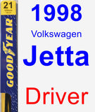 Driver Wiper Blade for 1998 Volkswagen Jetta - Premium