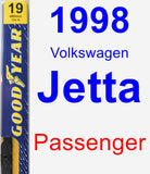 Passenger Wiper Blade for 1998 Volkswagen Jetta - Premium