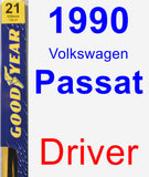 Driver Wiper Blade for 1990 Volkswagen Passat - Premium