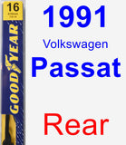 Rear Wiper Blade for 1991 Volkswagen Passat - Premium