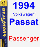 Passenger Wiper Blade for 1994 Volkswagen Passat - Premium