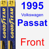 Front Wiper Blade Pack for 1995 Volkswagen Passat - Premium