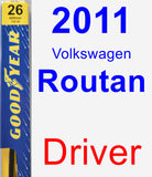 Driver Wiper Blade for 2011 Volkswagen Routan - Premium