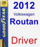 Driver Wiper Blade for 2012 Volkswagen Routan - Premium