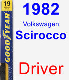 Driver Wiper Blade for 1982 Volkswagen Scirocco - Premium