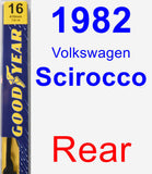 Rear Wiper Blade for 1982 Volkswagen Scirocco - Premium